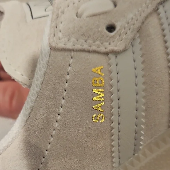 Adidas Samba Greige Suede Sneakers - Picture 8 of 8
